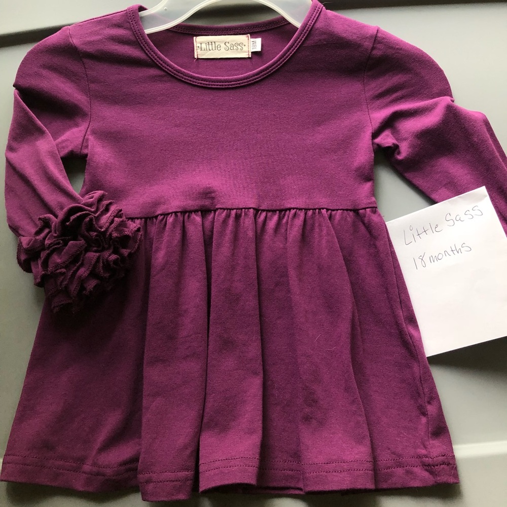 Little Sass Boutique Ruffle Sleeve Top 18 Months